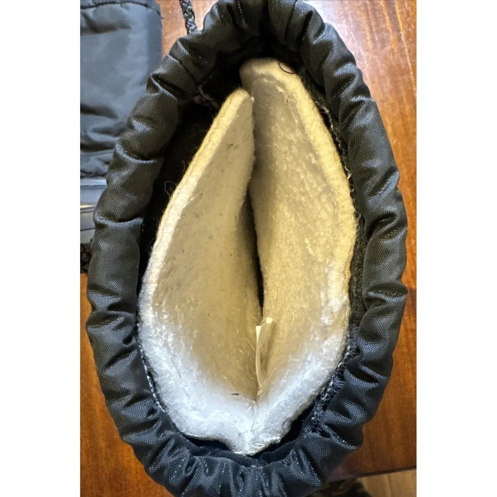 Vintage Sorel Kaufman Canada Snow Boots Womens 8‎ Black Pac Boots Felt Liner